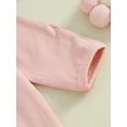 thumbnail image 6 of Wassery Baby Girls Clothes 3M 6M Newborn Girls Fall Jumpsuits Infant Girls Long Sleeve Footed Zipper Romper and Headband Set, 6 of 9