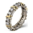 thumbnail image 2 of Birdeem Full Diamond Color Separation Ring Super Delicate and Super Airy Feeling Full Color Couple Ring, 2 of 10
