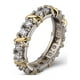 thumbnail image 1 of Anillo de Pareja con Diamantes de Color, Delicado y Muy Aireado., 1 of 2