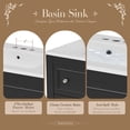 thumbnail image 6 of 36" Bathroom Vanity Cabinet with Sink Combo Set, Undermount Ceramic Sink, Free Standing Vanity Set with 4 Drawers, Solid Wood Frame Bathroom Cabinet, Black, 6 of 9