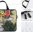 thumbnail image 3 of WERPE Giraffe Fruit Watermelon Diving Fabric Laptop Carrying Bag Soft Travel Case (Idea) 10inch, 3 of 5