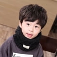 thumbnail image 3 of Boy Girl Winter Thick Knitted Elastic Neck Collar Kids Warm Knitted Scarves Children Neck Warmer Scarf BEIGE, 3 of 7