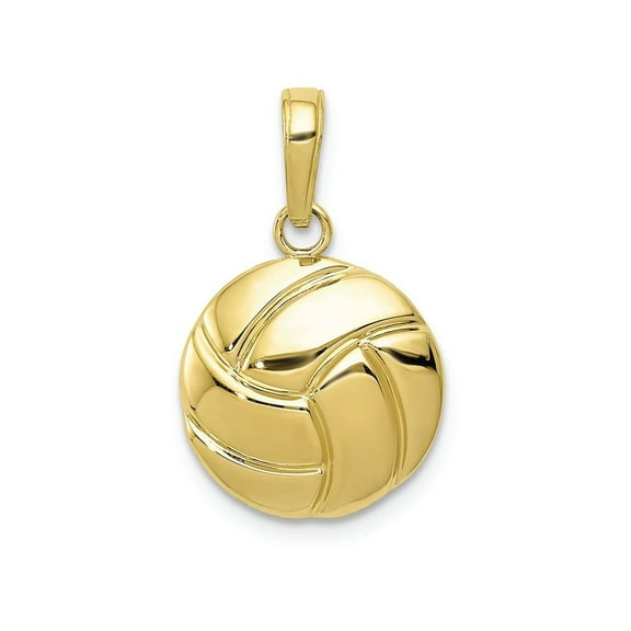 FJC Finejewelers 10k Gold Polished Volleyball Charm