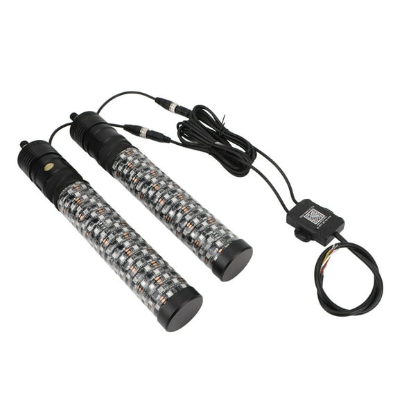 aqxreight RGB LED Whip Light, 2pcs 12-24V RGB LED Whip Light Waterproof App Remote Control 366 Modes Chasing Whip Antenna Fit for UTV ATV Off Road Sand Truck Boat
