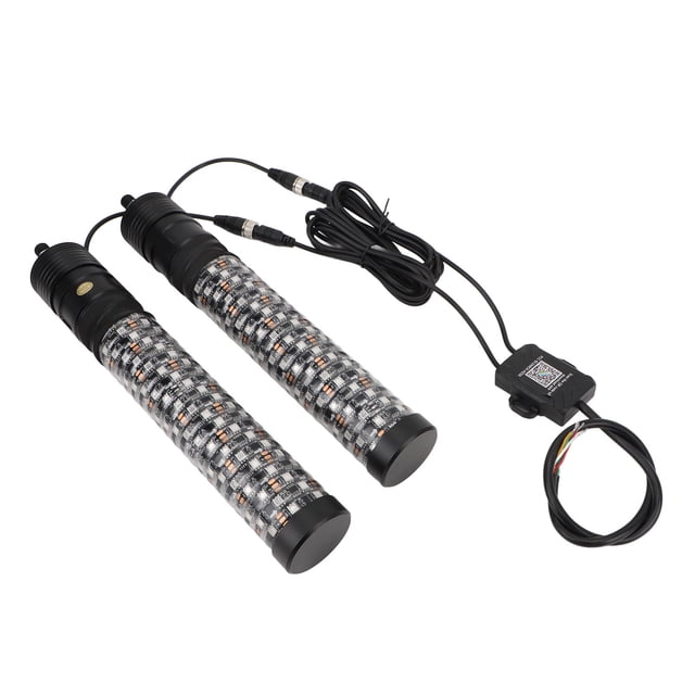 aqxreight RGB LED Whip Light, 2pcs 12-24V RGB LED Whip Light Waterproof App Remote Control 366 Modes Chasing Whip Antenna Fit for UTV ATV Off Road Sand Truck Boat