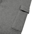 thumbnail image 7 of Domzest Track Suits Mens 2-Piece Tracksuit Jogging Drawstring Fleece Hoodie Fall Long Sleeve Outfits Crewneck Sweatshirt Sport Pants Suit Set Gray L-Large, 7 of 7