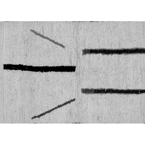 Ahgly Company Indoor Rectangle Solid Gray Modern Area Rugs, 4' x 6'