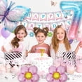 thumbnail image 6 of 7th Birthday Decorations for Girls, Butterfly Birthday Party Decorations Set With Butterfly Foil Balloons, Butterfly Design Banner, Butterfly Stickers, 6 of 7