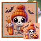 thumbnail image 1 of Hilo Algodón Bordado Punto Cruz Esqueleto Halloween Con 11CT 40x40cm, 1 of 9