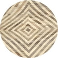 thumbnail image 1 of Ahgly Company Indoor Round Contemporary Khaki Gold Southwestern Area Rugs, 7' Round, 1 of 6