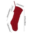 thumbnail image 2 of Jierger 18 Inch Christmas Stockings Knitted Stocking Decorations Rustic Farmhouse Stocking for Family Holiday Season Xmas Party Gift, 2 of 2