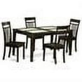 thumbnail image 2 of East West Furniture Capri 5 Piece Glass Top Rectangular Dining Table Set with Wooden Seat Chairs, 2 of 2