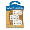 thumbnail image 3 of Dr. Brown's Advantage One-Piece Silicone Baby Pacifier, Fully Symmetrical, Neutral, 0-6M, 3 Pack, 3 of 19