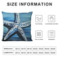 thumbnail image 6 of JRXY Nautical Theme Decorative Throw Pillow Covers  Set of 2 Coastal Starfish Sea Turtle Pillowcase Ocean Beach Blue  Pillow Covers for Outdoor Couch Living Room White, 6 of 6