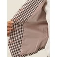 thumbnail image 5 of DARING DIVA Women's Plaid Waistcoat Notched Lapel Collar Vintage Vest XL Pink, 5 of 6