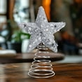 thumbnail image 4 of Nmdmisc Independence Day Decor - Small Glitter & Sequin Star Tree Topper Christmas Decorations 3.74" W x 8.66" H, 4 of 7