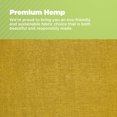 thumbnail image 4 of Hemp Fabric 6x16" Neck Roll Pillowcase - Soft Washable Pillow Cover - Made in USA, Yellow, 4 of 9