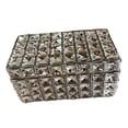 thumbnail image 2 of Joyero de Cristal, Joyero Portátil, Collares, Pulseras, Contenedor de Joyería, Organizador para Mesa, Hogar, Baño, Decoración, Regalo para Mujeres Y N Plata, 2 of 8