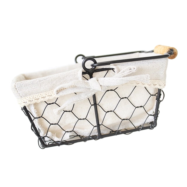 Cesta de frutas, soporte para cuencos, almacenamiento de cocina, mesa de comedor, artículos diversos, rectangular 17x13x8.5cm