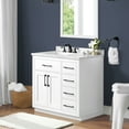 thumbnail image 4 of Ove Decors Athea 36 W x 22" D Freestanding Bathroom Vanity with Sink, Pure White, 4 of 15