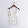 JGGSPWM Women Cotton Plus Size Camisole Shelf Bra Cami Tank Tops Adjustable Spaghetti Strap Tank