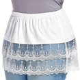 thumbnail image 1 of Minifalda enagua corta para mujer, extensor de camisa, encaje, costura hueca, suéter ShuxiuWang 8390605871344, 1 of 1