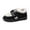 Black, variant on Otqutp Toddler Fuzzy Booties Home Slippers Boys Girls Warm Furry House Shoes Kids Flat Bottom Winter Cozy Outdoor Walking Shoes