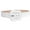 White, variant on Women's 2" Wide High Waist Patent Belt with Bold Buckle
