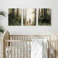 thumbnail image 2 of Hieng Baby Boy Nursery Wall Decor,Forest Animal Fox Bear Wall Hieng Set of 3 Boy Adventure Toddler Room Nursery Decor,Watercolor Mountain Forest Nature Woodland Painting Pictures for Bedroom, 2 of 6