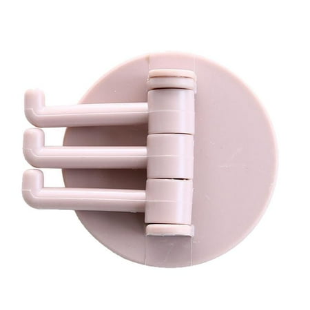 

SUNRI Kitchen Self Adhesive Wall Mount Hook Multifunctional Rotatable 3 Storage Hanger