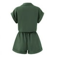 thumbnail image 4 of ZANZEA Women Jumpsuit Short Sleeve Bodysuit Slim Playsuits Solid Color Overalls, 4 of 14