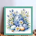 thumbnail image 2 of Kit Punto Cruz Porcelana Impresa Hilo Algodón Ecológico Bordado 11CT 40x40cm, 2 of 9
