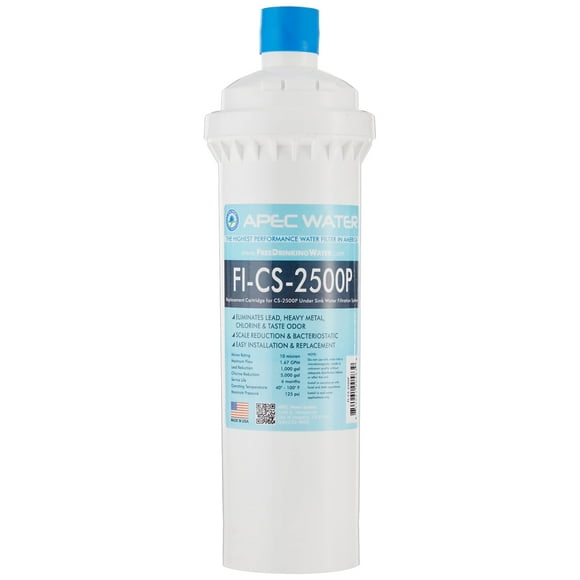 Apec Water Systems Fi-Cs-2500P Filtro de repuesto para sistema de filtración de agua Cs-2500P