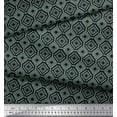 thumbnail image 3 of Soimoi Black Cotton Duck Fabric Diamond Geometric Fabric Prints By Yard 42 Inch Wide, 3 of 3