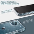 thumbnail image 7 of JETech Glitter Case for iPhone 12 Pro Max, 6.7-Inch, Bling Sparkle Shockproof Phone Bumper Cover, Cute Sparkly for Women and Girls (Clear), 7 of 7