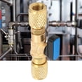 thumbnail image 3 of AMONIDA Refrigerant Ball Valve Adapter, Ball Valve, Practical For Household Air Conditioning G1/4'' Automotive Air Conditioning Brass, 3 of 8