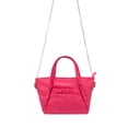 thumbnail image 4 of Olivia & Kate Women's Vegan Leather Magenta Everyday Satchel withTop Handles & Chain Strap, 4 of 6