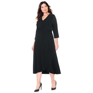 Catherines Women's Plus Size Liz&Me Ponte Knit Dress