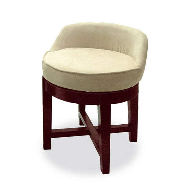 Swivel Upholstered Vanity Chair, Swivel Vanity Chairs With Back