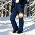 thumbnail image 7 of Aofany Women's Quilted Insulated Ski Pants Fleece Lined Winter Trousers with Pockets Thermal Loose Fit Bottoms for Outdoor Sports, 7 of 7