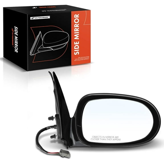 A-Premium Passenger Side Power Door Mirror - Compatible with Nissan Sentra 2000 2001 2002 2003 - Non-Heated Non-Folding Black Outside Rear View Mirror - Replace# 963015M000