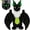 Bat-Black, variant on MaoGoLan Giant Glowing Ladybug Stuffed Animal Soft Plush Pillow Toy