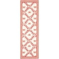 thumbnail image 2 of SAFAVIEH Chelsea Lara Floral Wool Runner Rug, Ivory/Rose, 2'6" x 10', 2 of 8
