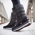 thumbnail image 4 of Zapatos Invierno Botas Nieve Mujeres Forrado Piel Al Media Pantorrilla, 4 of 9