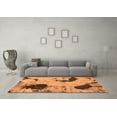 thumbnail image 3 of Ahgly Company Indoor Square Abstract Orange Modern Area Rugs, 5' Square, 3 of 4