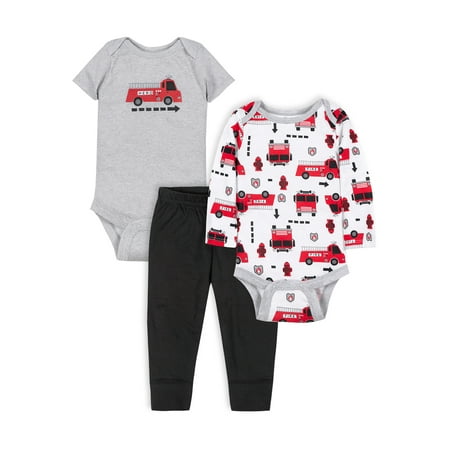 

Little Star Organic Baby Boy 3Pc Outfit Set Size NB-24M
