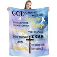 thumbnail image 1 of LHSHID Bible Verse I Am with You Always Jesus Blanket Secret Sister Gifts for Women Christian Birthday Gifts for Women Cozy Plush Religious Prayer Blanket 30x40in, 1 of 1