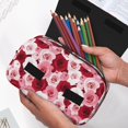 thumbnail image 6 of Goofa Rose Pattern Double Layer Pen Pencil Case, Protective Large Capacity Storage Organizer Pen Pouch, Office College Supplies for Teens Adults, 6 of 7