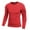 Red, variant on Men's Long Sleeve Athletic Workout Shirt Base-Layer Quick Dry Workout T Shirts Football Running Tops White Size 2XL