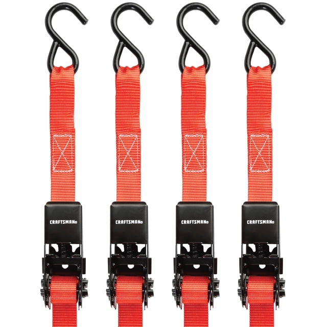 Correas de amarre Craftsman CMXAZBS9004 de 1 m x 3 m, paquete de 4 unidades